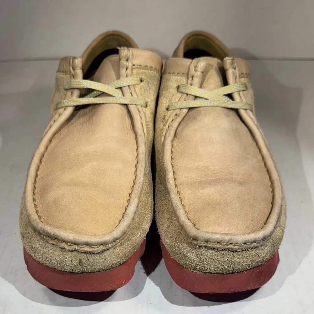 Clarks Mens Wallabies Maple Leather Suede Waterproof Hip Shoes Lumberjack, sz 8